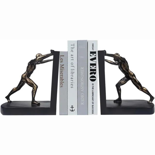 Ibenzoa Geavanceerde Decoratieve Hars Boekensteunen met Antislip Basis voor Zware Boeken – Perfect voor Thuis, Kantoor en Studie zwart10