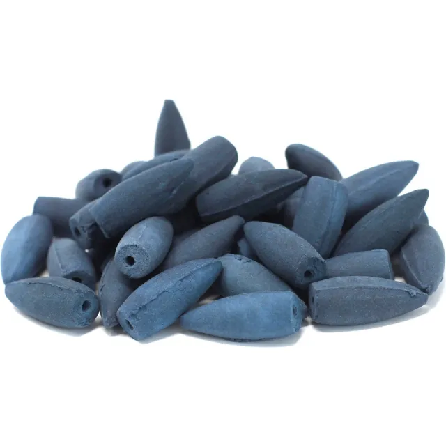 Ancient Wisdom Backflow Wierook kegels - Tibetaanse Musk - Doos 500gr - Ongeveer 225 stuks Blauw