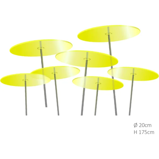 Cazador del Sol 7 stuks! Zonnevangers Citroen geel groot 175x20 cm Cazador Del Sol