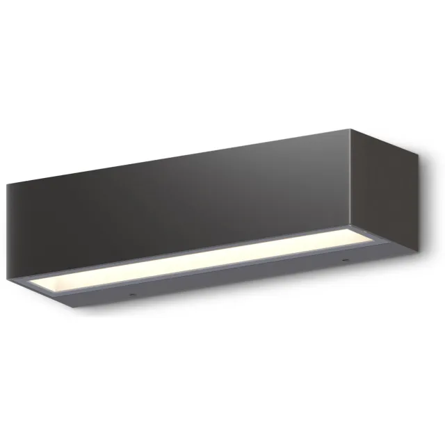Calex Modena wandlamp – 26cm – zwart