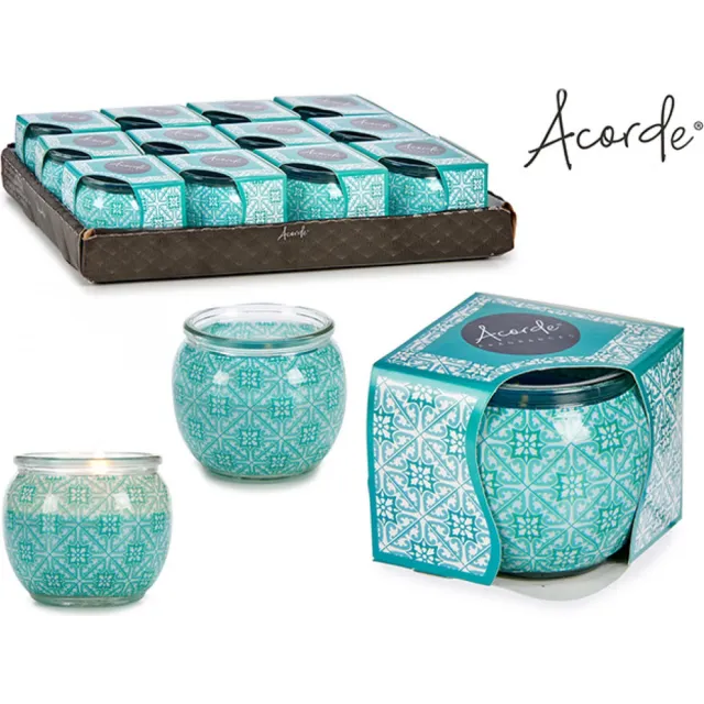 Acorde Geurkaars 3x Fresh Linnen blauw