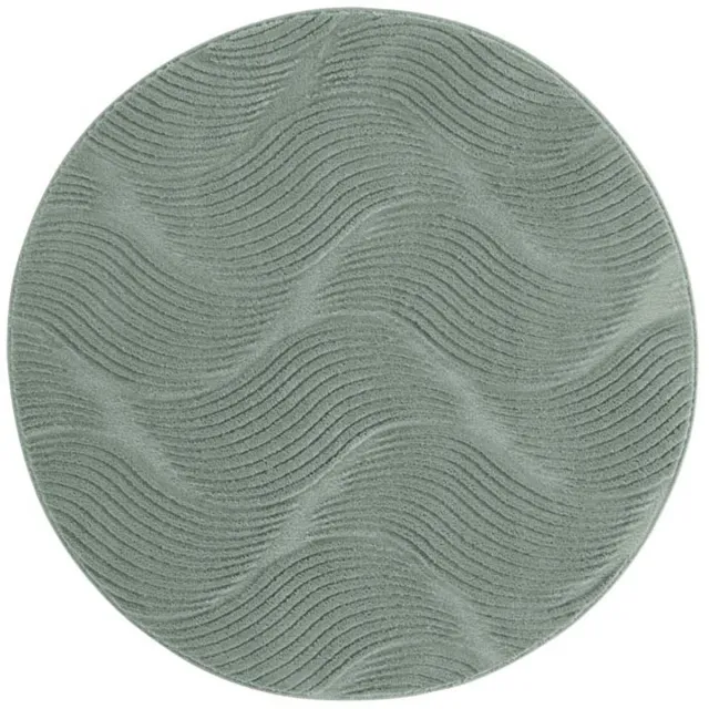 TrueWeave Rond zacht vloerkleed - Fuzz Whirl groen 120