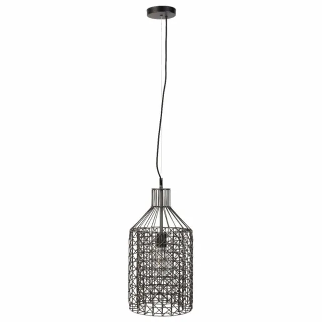 Dutchbone hanglamp Jim zilver, zwart