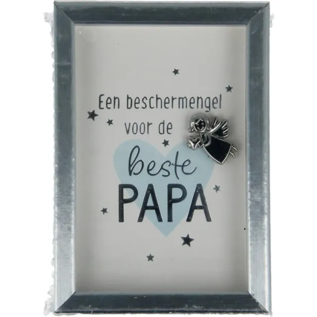 Depesche Beschermengel in Lijstje ' Een Beschermengel voor de Beste Papa' Zilver papa