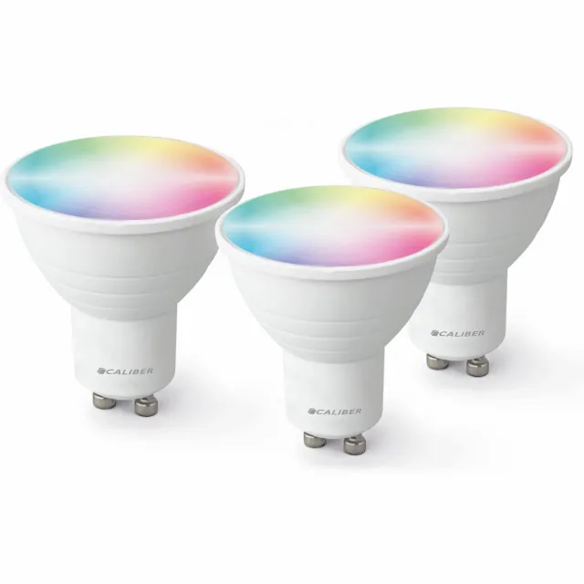 Caliber HBT-GU10-3PACK - 3 slimme lampen (GU10) - RGB en Wit - Bluetooth Mesh