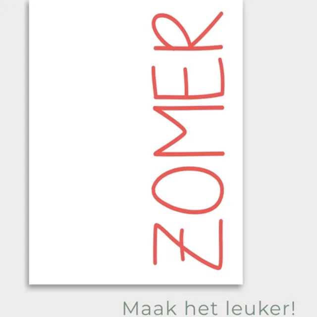 Maak het leuker Tuinposter Zomer | Watermelon - Posters voor in de tuin - Tuindecoratie - Tuinposter - 50 x 70 cm Meerkleurig