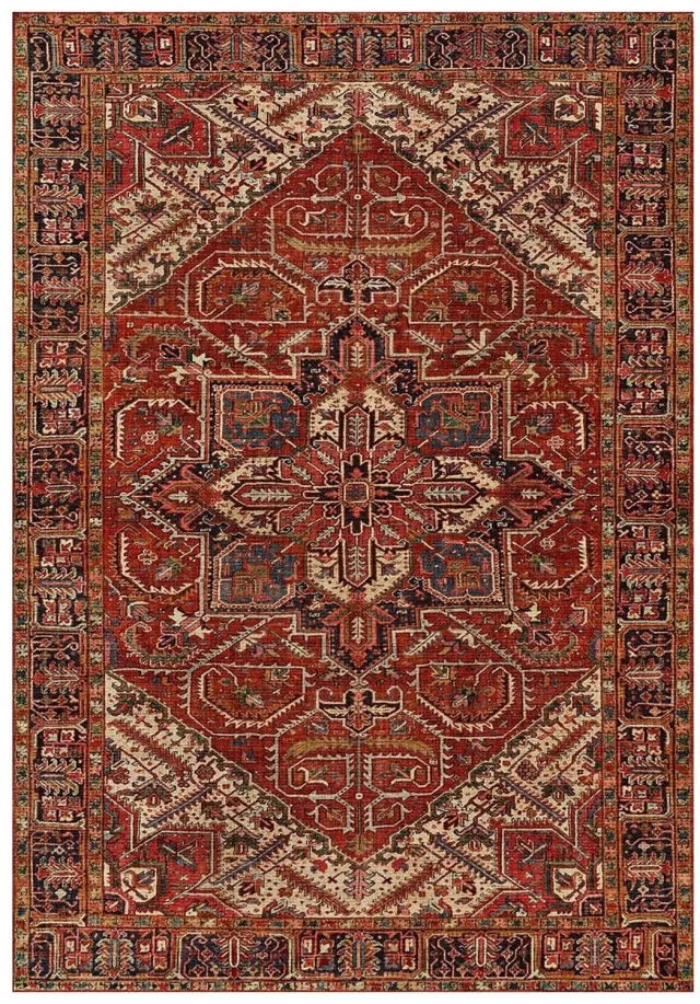 AFK Living Klassiek tapijt design hoge resolutie JASPER rood