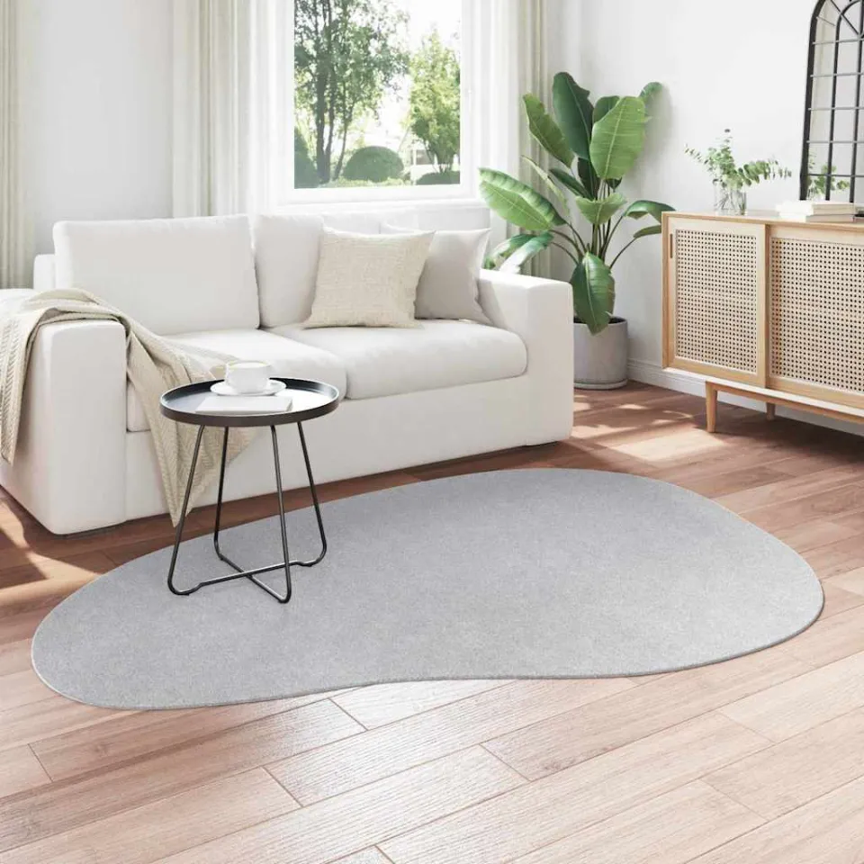 vidaXL Tapijt HUARTE Grijs 140 x 200 cm Polyester, foto 3