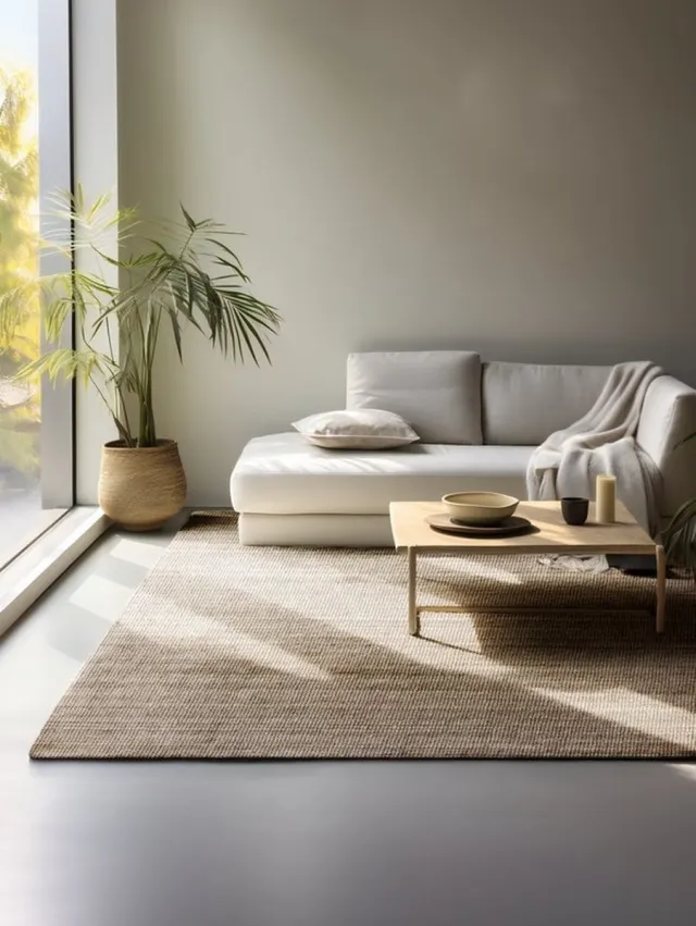 flycarpets Bouclé Jute Handgeweven vloerkleed - Jaipur - Naturel / Grijs / Bruin - 80x200 cm