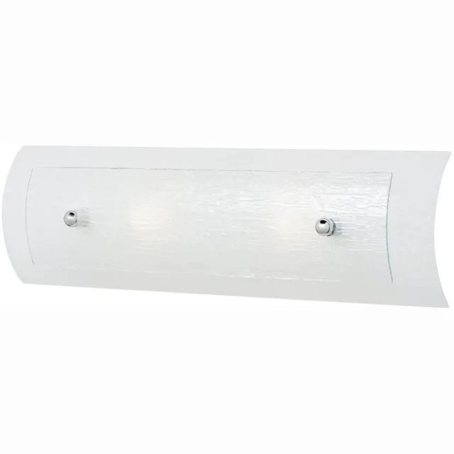 Licht Erlebnisse Licht-Erlebnisse - Badrum - Wandlamp - IP44 - 3000K - 640lm - G9 - van - Staal glas - in - Gepolijst chroom wit - Wandlamp Badkamer Gepolijst chroom|wit