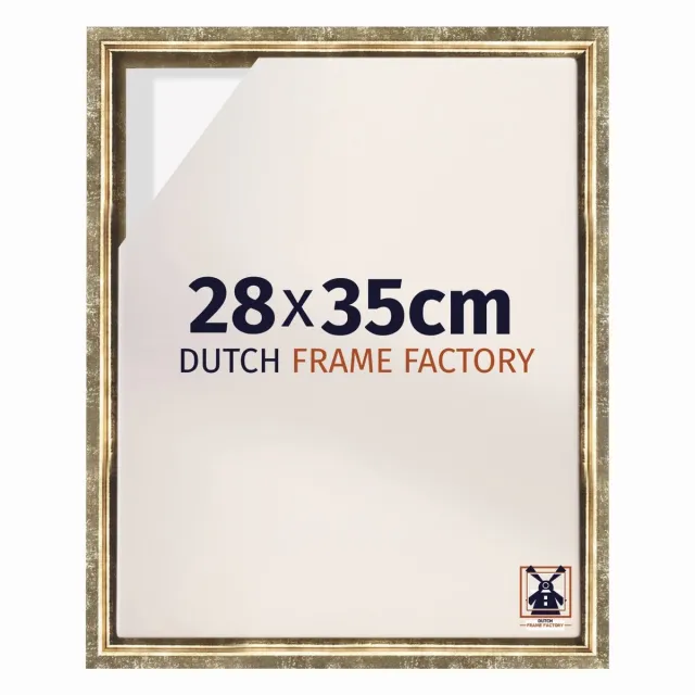 Dutch Frame Factory Baklijst 28x35 cm - Goud Antiek - Geschikt voor Canvasdoek - MDF Baklijst Lausanne