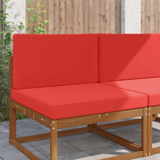 vidaXL Buiten bankkussen Stof Rood 80 x 80 cm