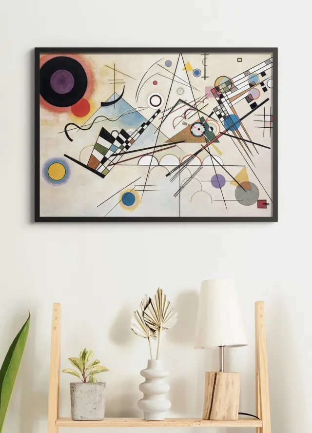Esque Poster In Zwarte Lijst - Composition VIII - Wassily Kandinsky - Abstracte Kunst - 50x70 cm
