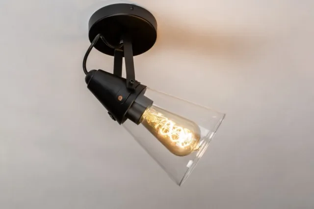 Lumidora Plafondlamp 73974 - Plafonniere - SIRACUSE - E27 - Zwart - Metaal