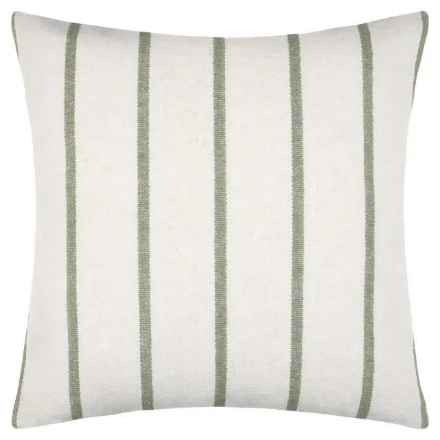 Stof Sierkussen - Decoratieve kussen in strepen TROPE, katoen, 50 x 50 cm - groen