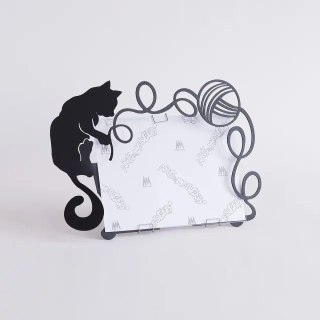 MadDeco Arti - Mestieri - Metalen - Fotolijst - kat - tafelmodel - Italiaans - Design zie afbeelding