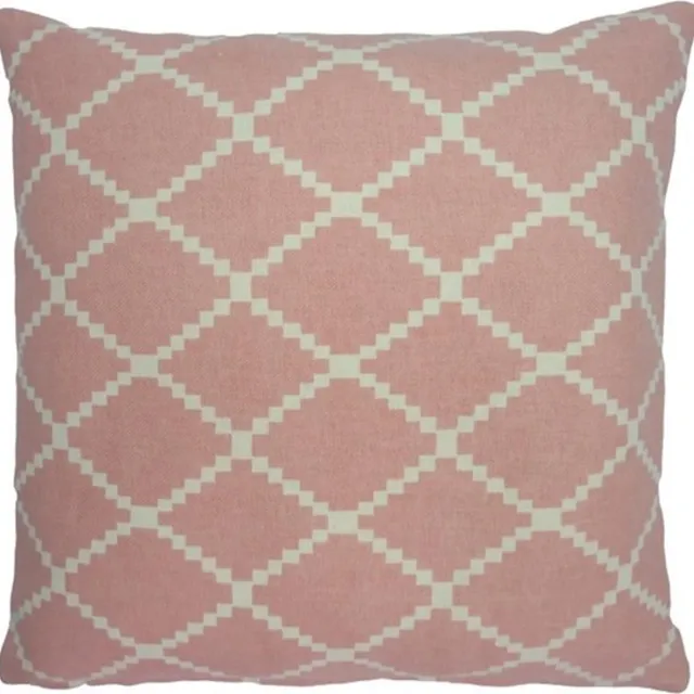 Linen & More Kussen Mrs. Graphic Pea Ch | 50 X 50 | Sierkussen Voor Woonkamer Of Slaapkamer Roze