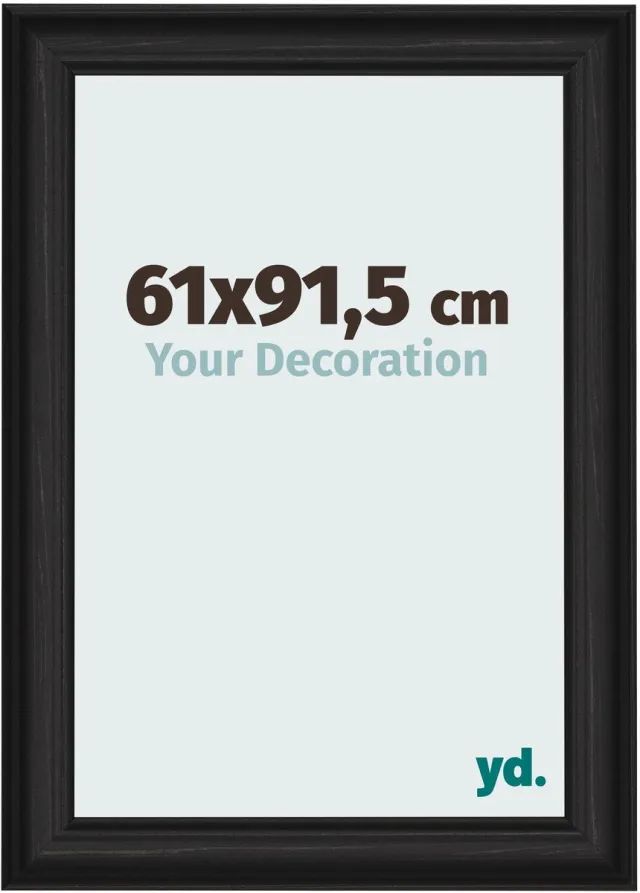 yd. Your Decoration - Fotolijst 61x91,5 cm - MDF - Zwart Houtnerf - Lazio