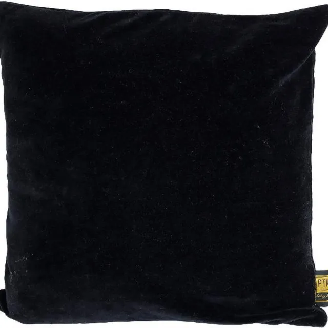 PTMD COLLECTION PTMD Sierkussen Floo - 45x10x45 cm - Katoen - Zwart