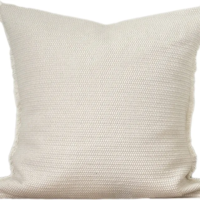 Homexclusive Kussen - Kussen 50x50 - Luxueus Woonkussen - Kussen Lois Crème