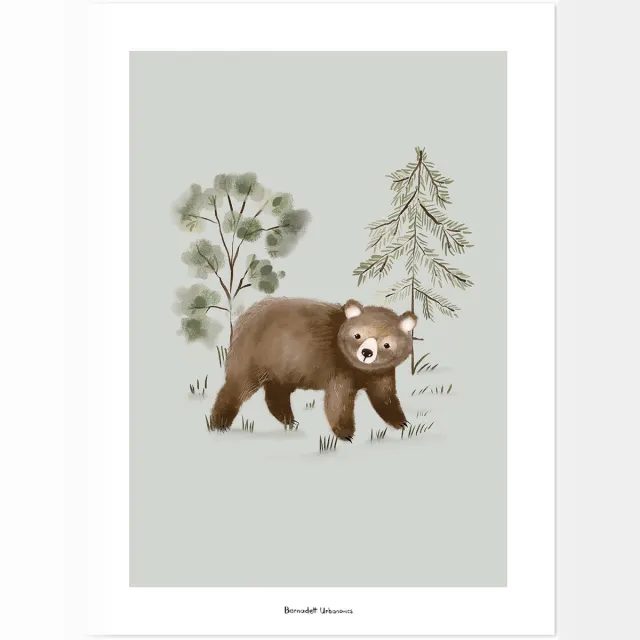 Lilipinso Kharu Poster - Little Bear Print