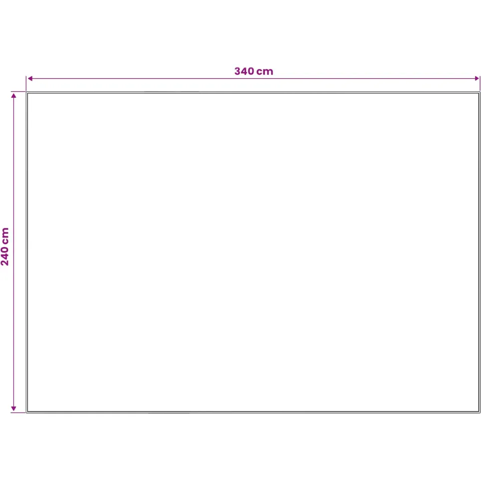 vidaXL Vloerkleed ORIZ Crèmekleurig 240 x 340 cm 100% polyester, foto 3