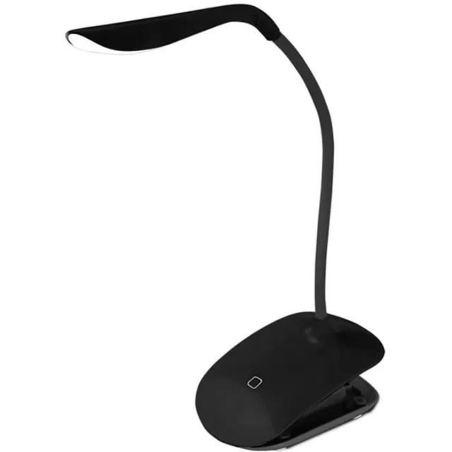 Qualu Esperanza ''Denab'' Compacte bureaulamp met flexibele arm zwart