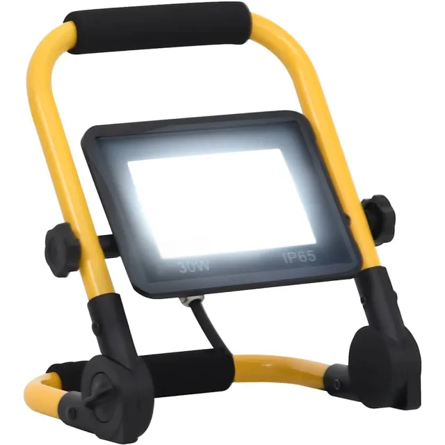 vidaXL Spotlight met handvat LED 30 W koudwit Zwart