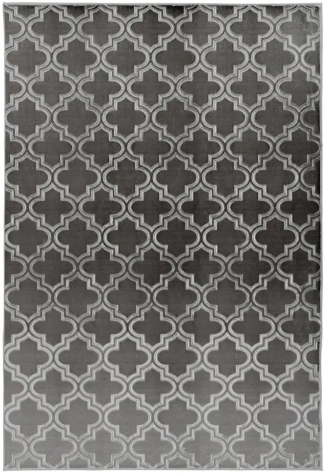 Dutch XXL Marokkaans Vloerkleed | Tapijt | Monroe | Geometrisch | Antraciet | 120x170 cm