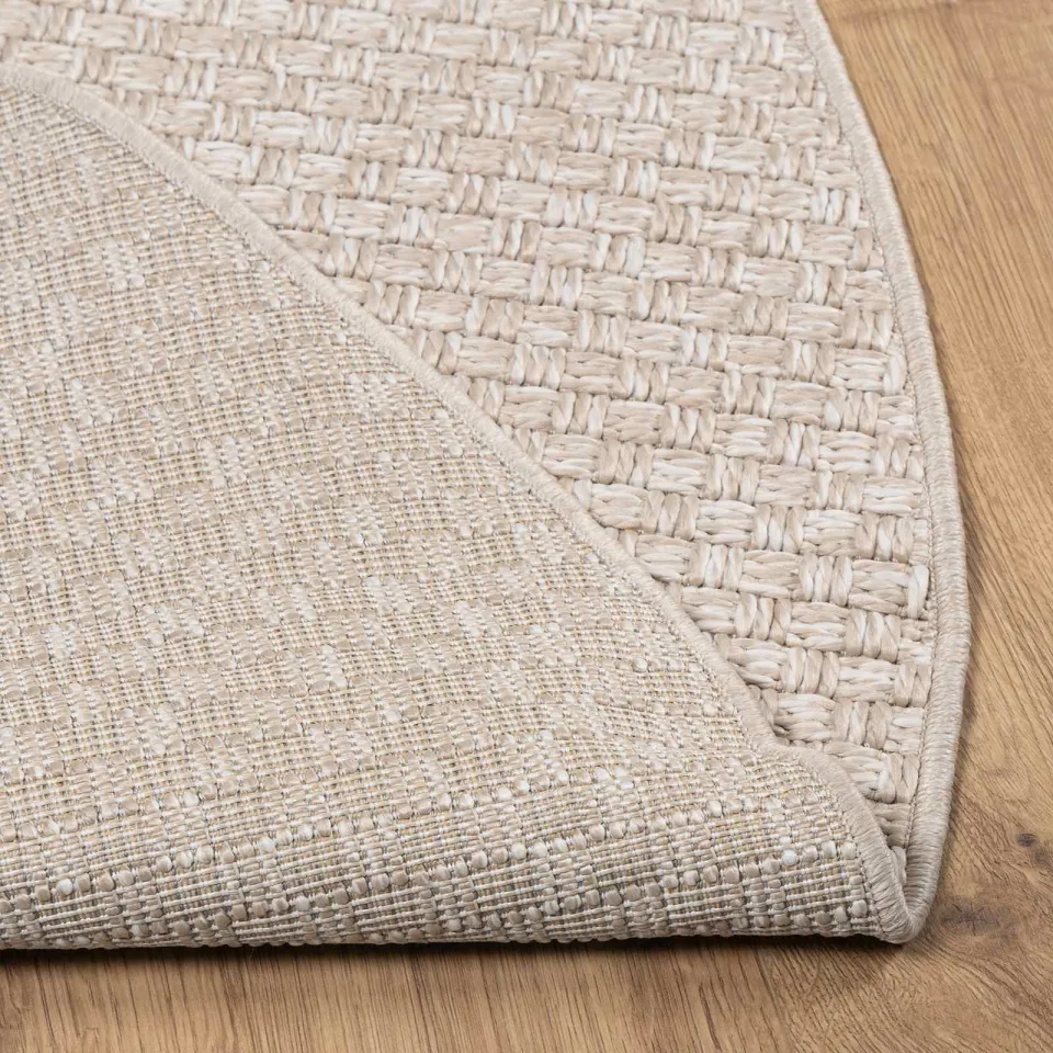 vidaXL Vloerkleden Rond FARO Crème Ø 120 CM Polyester, foto 2