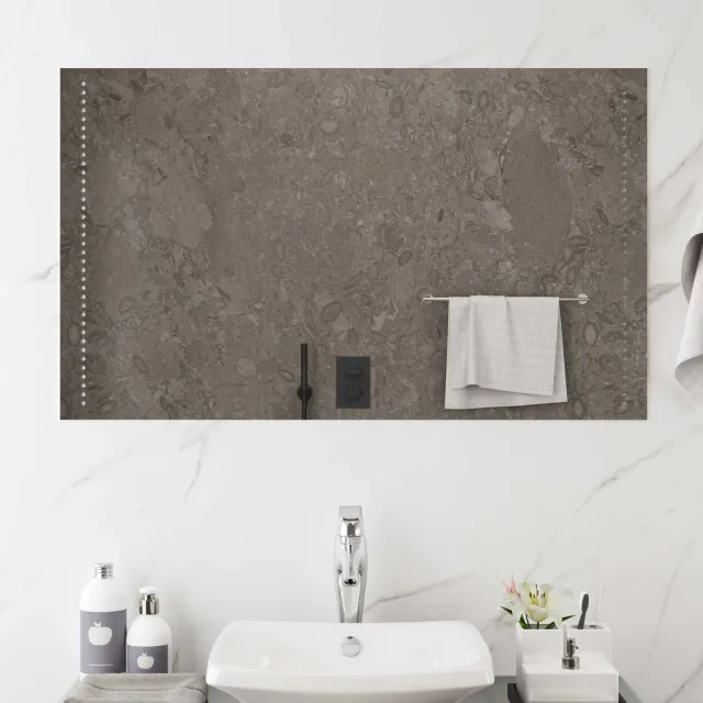 vidaXL LED Badkamer Spiegel Doorzichtig 100 x 60 cm gehard glas Transparent