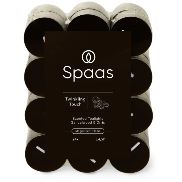 Spaas Geurtheelichten - Blokverpakking x24 - 4,5u - Twinkling Touch onbekend