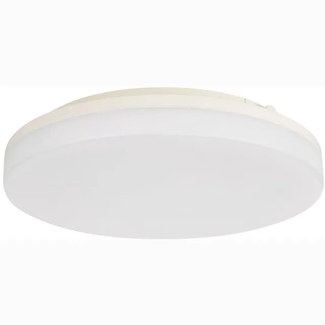 BES LED LED Plafondlamp - Plafondverlichting - Badkamerlamp - Andres - Opbouw Rond 15W - Waterdicht IP54 - Helder/Koud Wit 6400K - Mat Wit - Kunststof