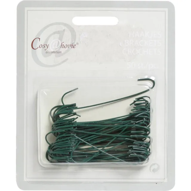 Cosy Haakjes - Kerstballen - 50 stuks - Groen - Kerstversiering - Kerstboom