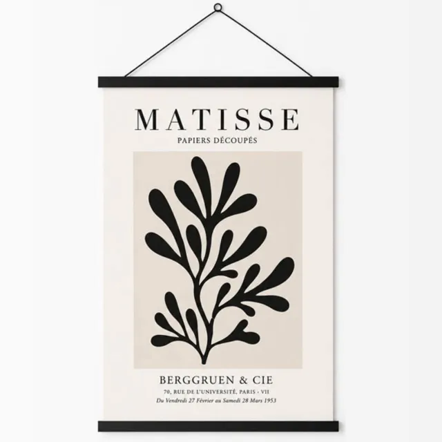 yd. Your Decoration Posterstrips 90 cm - Zwart - Kunststof - Posterhouder met Ophangoog