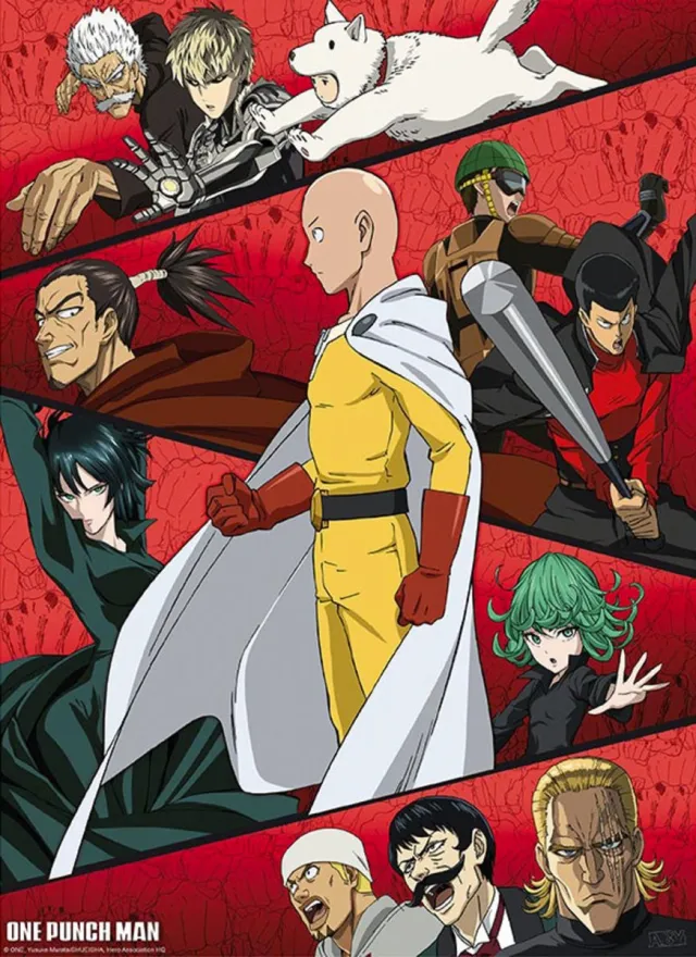 ABYSTYLE Poster One Punch Man - Gathering of Heroes 38x52cm Divers