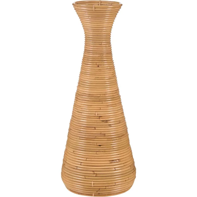 Beliani NIDRI - Decoratieve vaas - Naturel - Rotan Natuurlijk