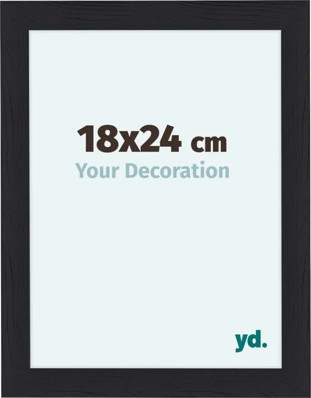 yd. Your Decoration - Fotolijst 75x98 cm - MDF - Zwart Houtnerf - Como