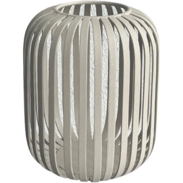 STILL Lantaarn Tuintafel - Windlicht Terras - Ijzer - Beige - 17x14 cm