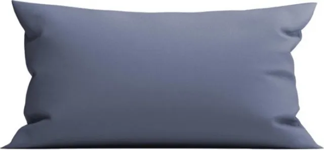 Yellow bamboo sierkussenhoes navy blauw - 40x80 - sierlijk en luxe - natuurlijk materiaal