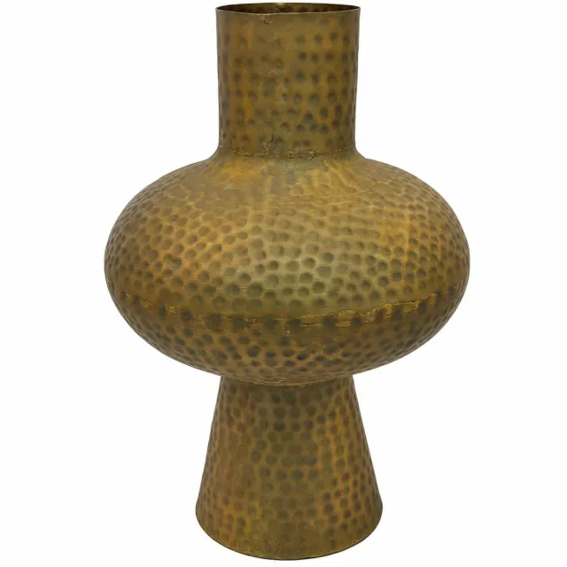 Sense , Decoratieve Metalen Vaas – Vaas voor Vensterbank – Modern Landelijk Chic Goud