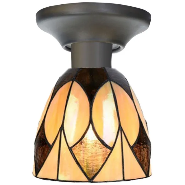 Coloured by Art Tiffany Plafonnière Parabola Small (2) - Art Deco Trade Bruin
