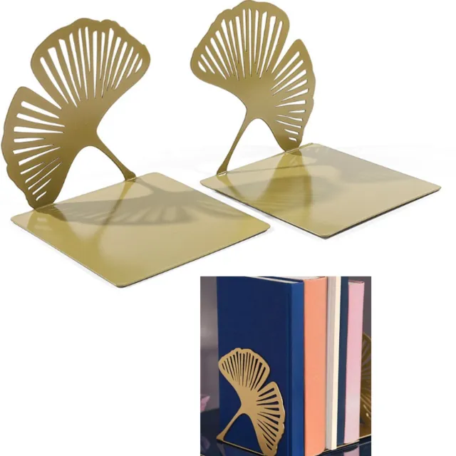 Moses Boekensteunen - Antislip - Antislip ondersteuning voor boeken en cd's - Geschikt voor boekenplanken, kantoren, bibliotheken, thuis en op school, 12,4 cm - Set van 2 Khaki