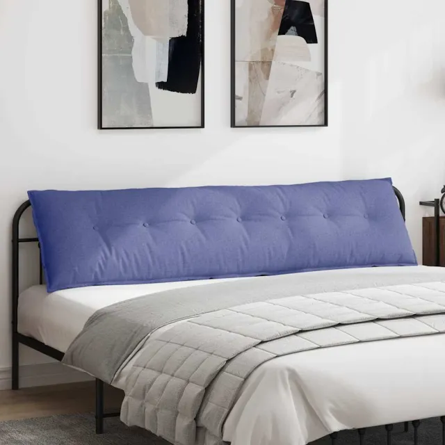 vidaXL Rugkussen Jeans Blauw 200 x 50 x 19 cm Stof