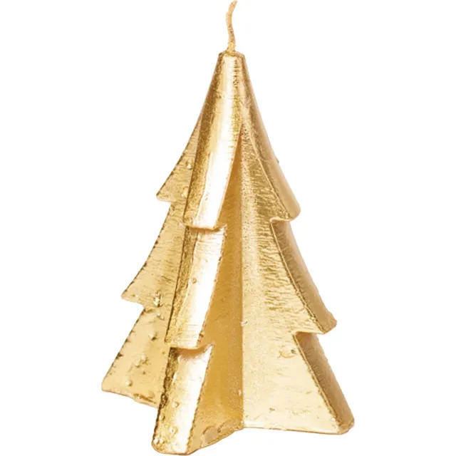 Home Society Kerstboomkaarsjes (Goud) - Set van 12(M)