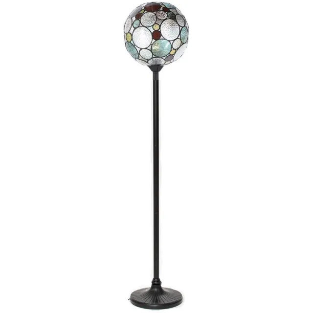 Coloured by Art Tiffany Vloerlamp Endless - Art Deco Trade Petrol