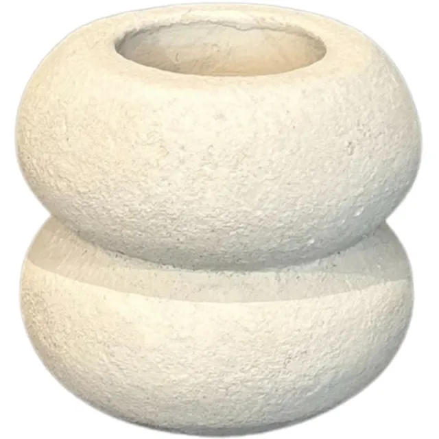 STILL Waxinelichthouder – Theelicht – Rond – Dubbel - 10×8 cm – Beige
