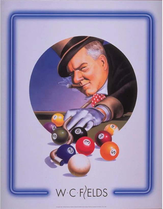 Buffalo Poster WC Fields top hat 76x61cm Meerkleurig