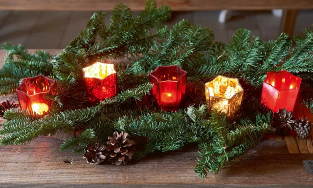 Riviera Maison Merry Christmas Star Votives - 5stuks rood