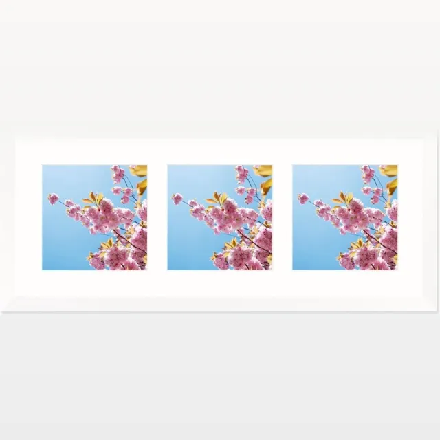 SecaDesign Anima Drieluik Fotolijst - Fotomaat 15x15 cm - Wit